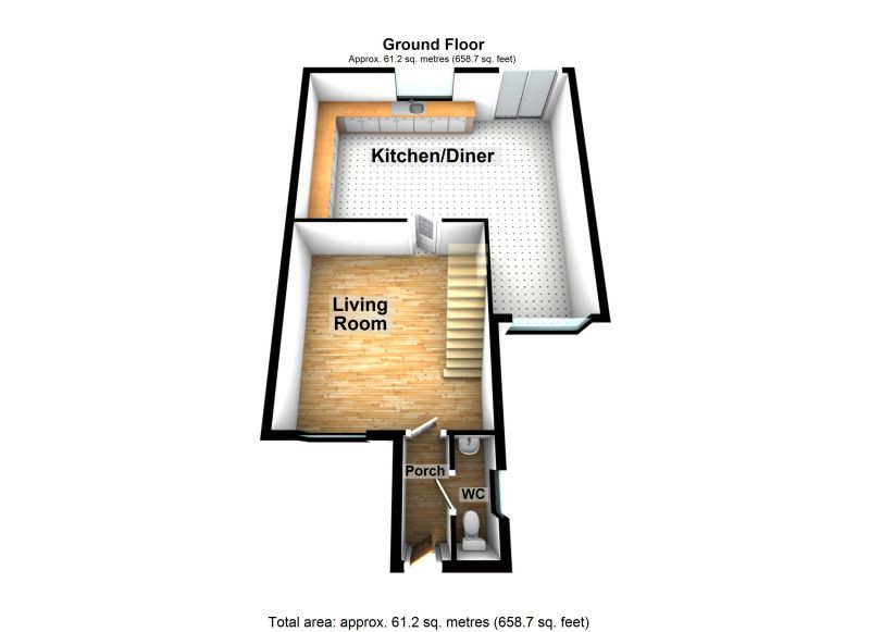 Floorplan for Benedict Drive, Dukinfield, Greater Manchester