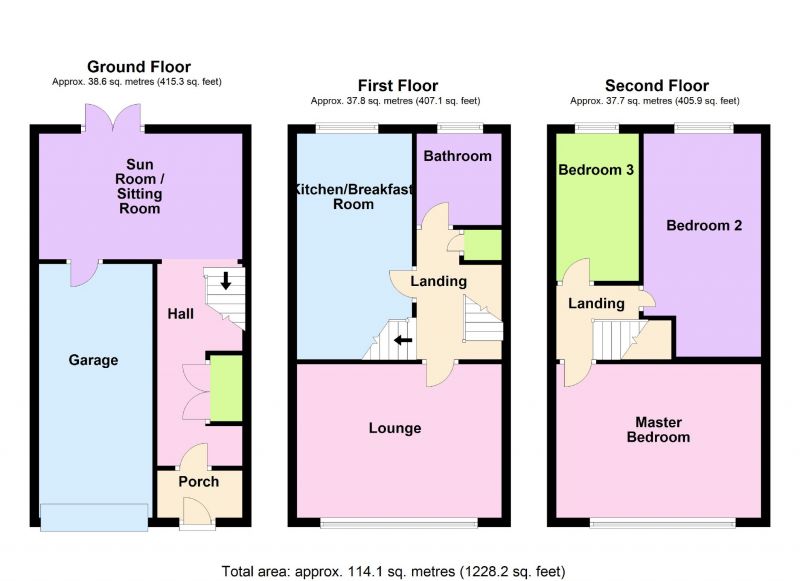 Floorplan for George Street West, Offerton, Stockport