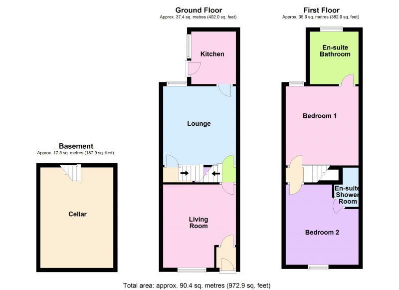 Floorplan for Buxton Road 523A, Great Moor, Greater Manchester