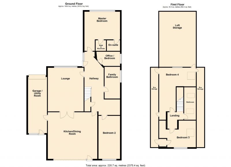 Floorplan for Gregory Avenue, Romiley, Stockport