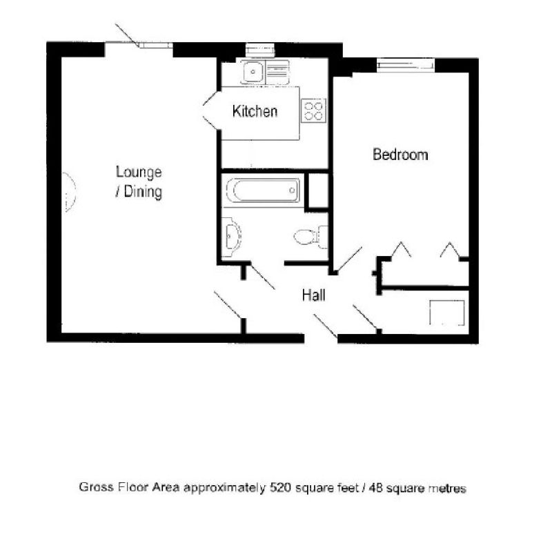 Floorplan for Station Road Apartment 15 Smithy Court, Marple, Stockport