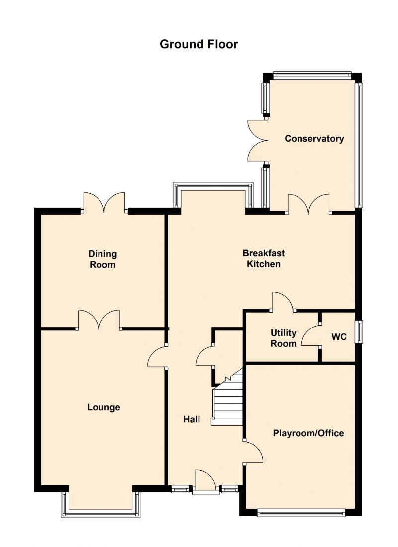 Floorplan for Bunkers Hill, Romiley, Stockport