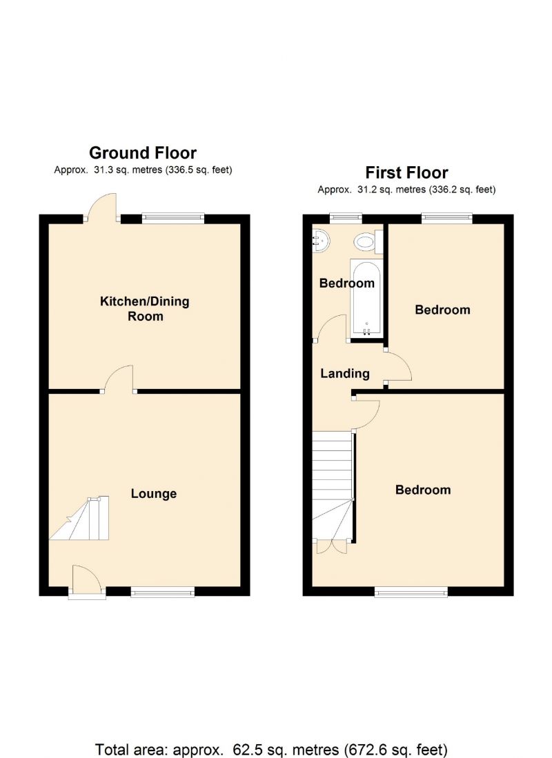 Floorplan for Moor End Road, Mellor, Stockport
