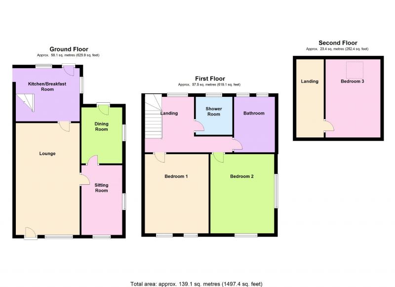 Floorplan for Pine Street, Woodley, Stockport
