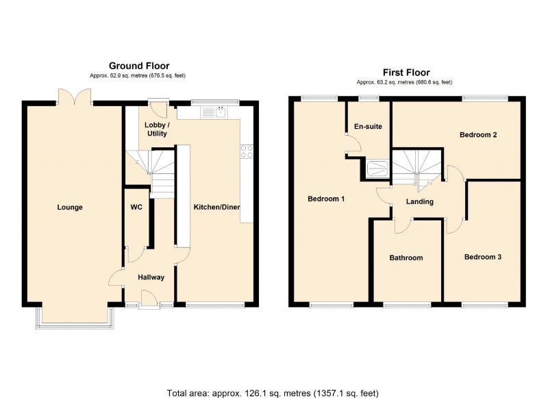 Floorplan for Dingle Close, Romiley, Stockport