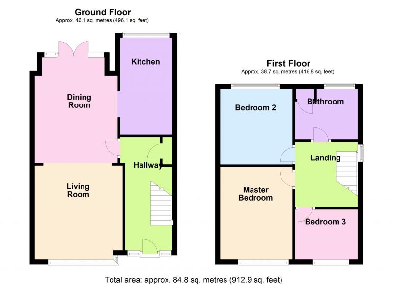 Floorplan for Woodlands Avenue, Woodley, Stockport