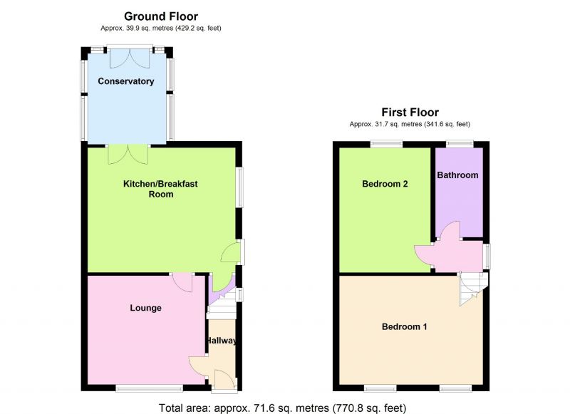 Floorplan for Windsor Drive, Bredbury, Stockport