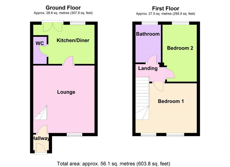 Floorplan for Wildflower Close, Offerton, Stockport