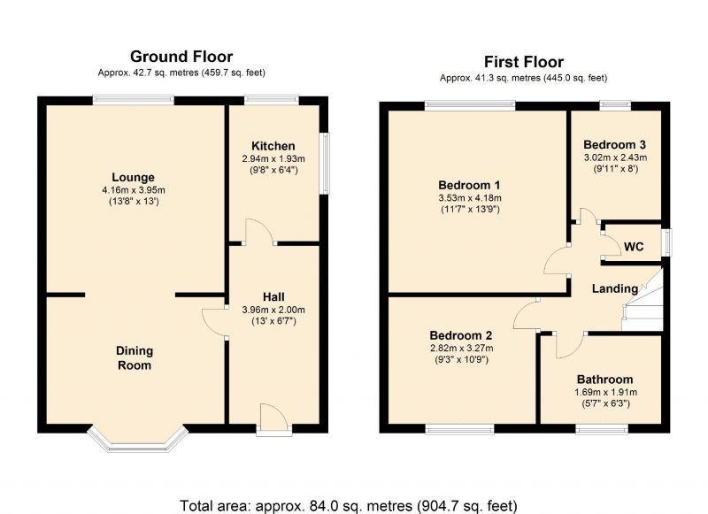 Floorplan for Southlea Road, Manchester