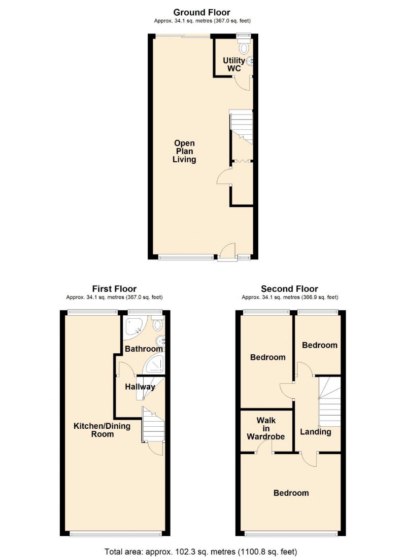 Floorplan for Leigh Avenue, Marple, Stockport