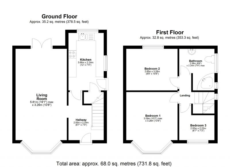 Floorplan for Shirley Grove, Davenport, Stockport
