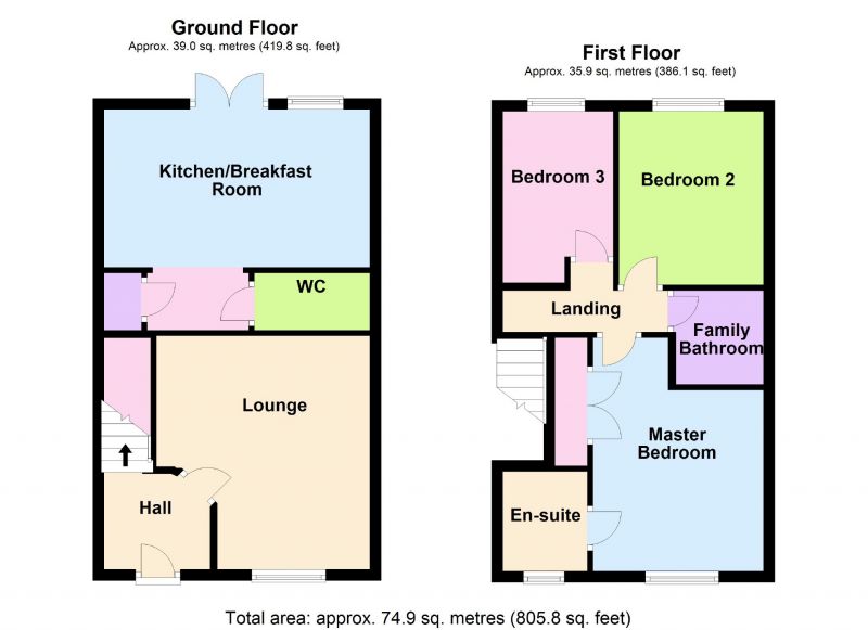 Floorplan for Hawthorn Avenue, Hazel Grove, Stockport