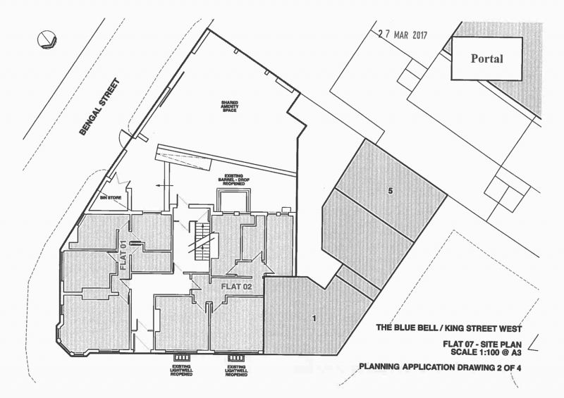 Floorplan for Shaw Heath Apartment 7 The Blue Bell, Stockport, Greater Manchester