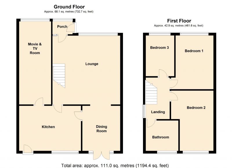 Floorplan for Highfield Avenue, Romiley, Stockport