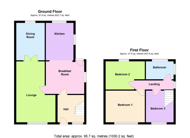 Floorplan for Fortyacre Drive, Bredbury, Stockport
