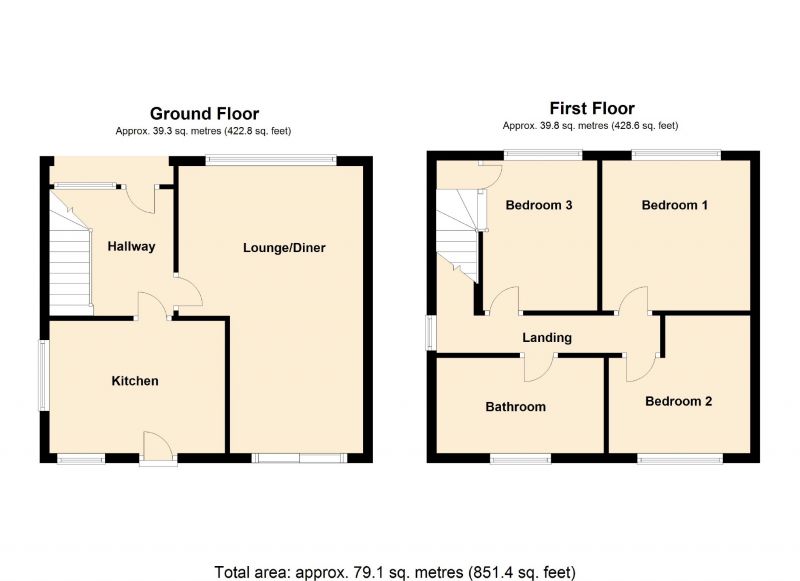 Floorplan for St Christophers Drive, Romiley, Stockport