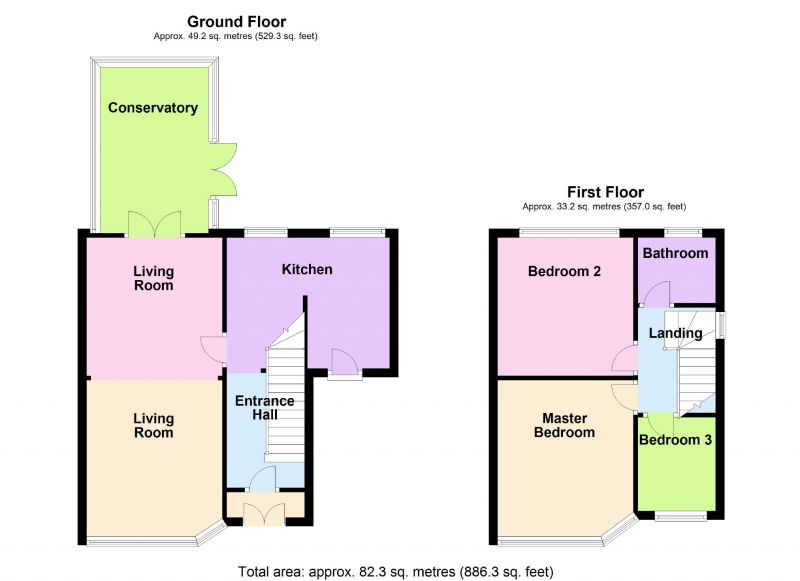 Floorplan for Williamson Avenue, Bredbury, Stockport