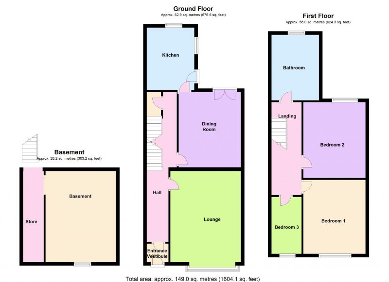 Floorplan for George Lane, Bredbury, Stockport