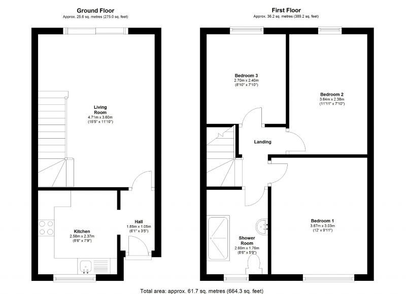Floorplan for Sandpiper Drive, Stockport, Stockport