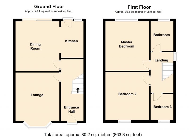 Floorplan for Norman Avenue, Hazel Grove, Stockport