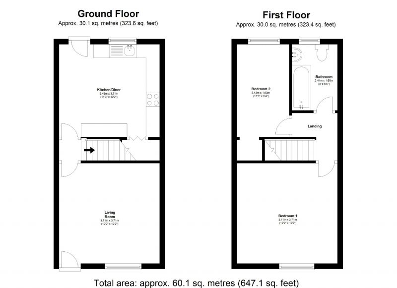 Floorplan for Old Chapel Street, Edgeley, Stockport