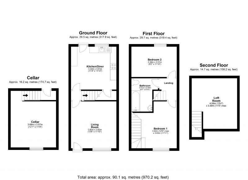 Floorplan for St Matthews Road, Edgeley, Stockport