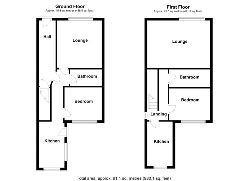 Floorplan for Cocker Hill, Stalybridge