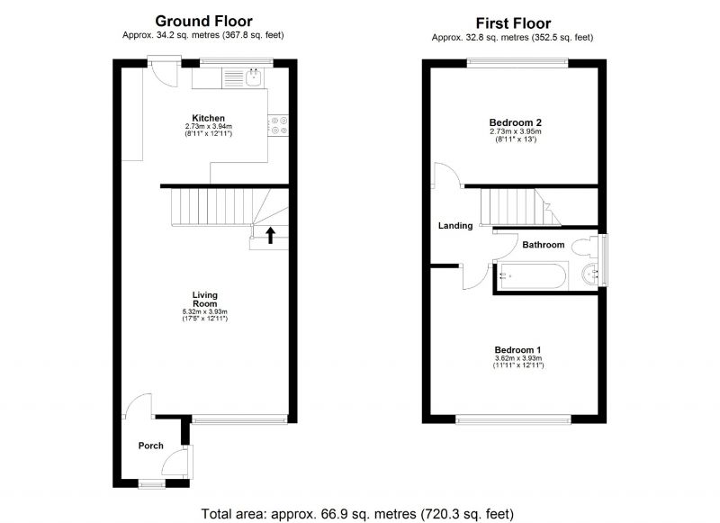 Floorplan for Blaven Close, Davenport, Stockport