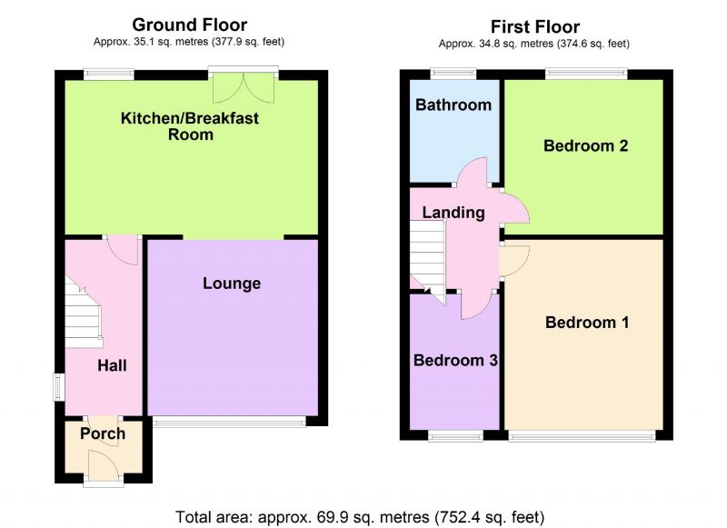 Floorplan for Beauvale Avenue, Offerton, Stockport