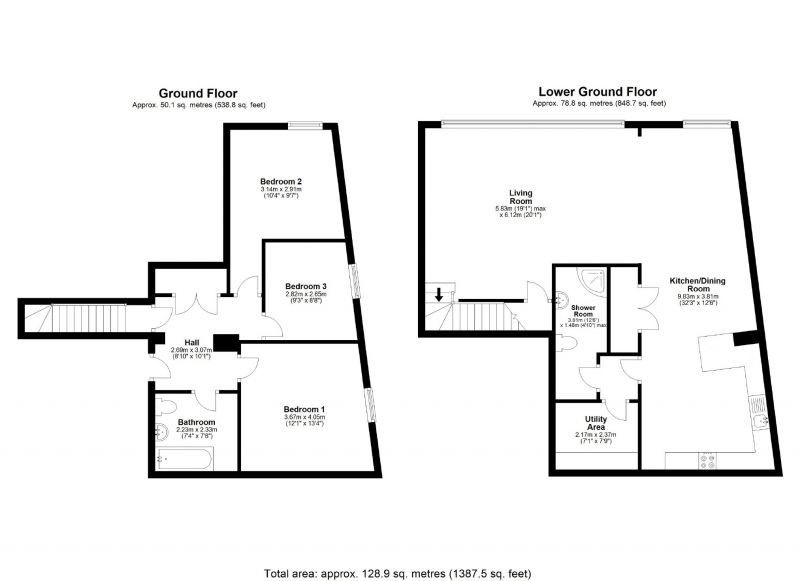Floorplan for Joseph Leigh House, Wellington Street, Stockport