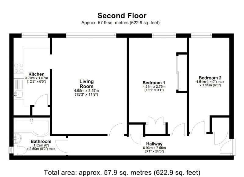 Floorplan for Kennerley Lodge, Bramhall Lane, Davenport