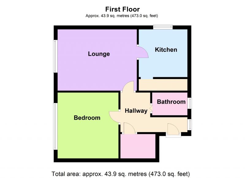 Floorplan for Dunmow Court, Offerton, Stockport