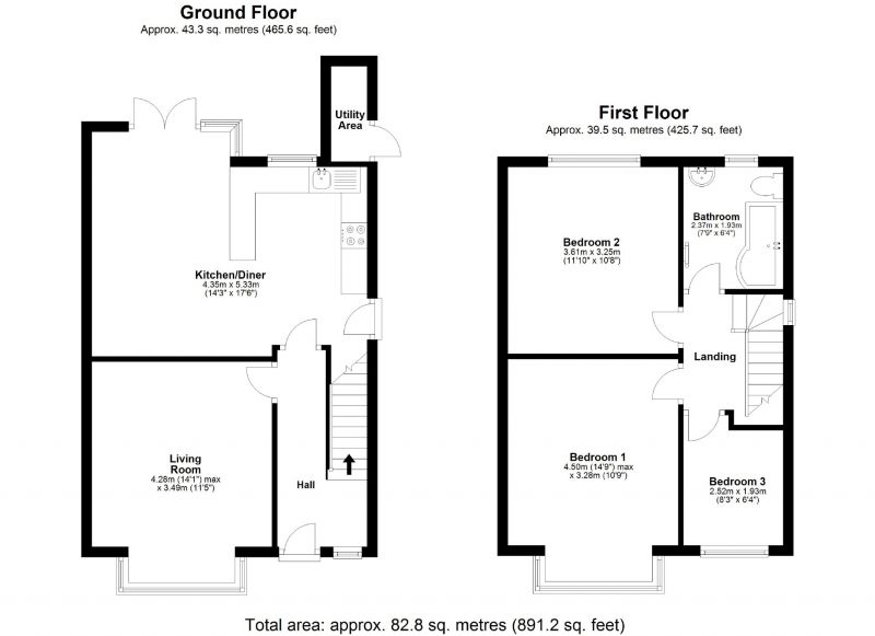 Floorplan for Varden Grove, Stockport, Stockport