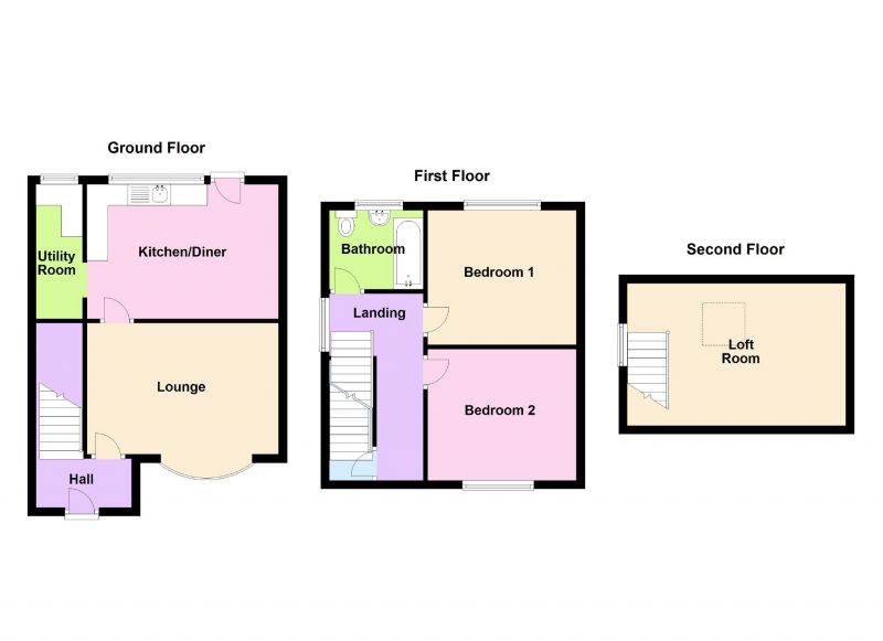 Floorplan for Hickenfield Road, Hyde