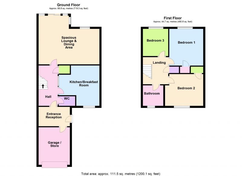 Floorplan for Portland Close, Hazel Grove, Stockport