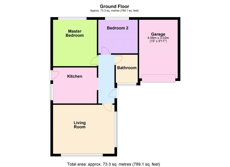Floorplan for Oxford Drive, Woodley, Stockport