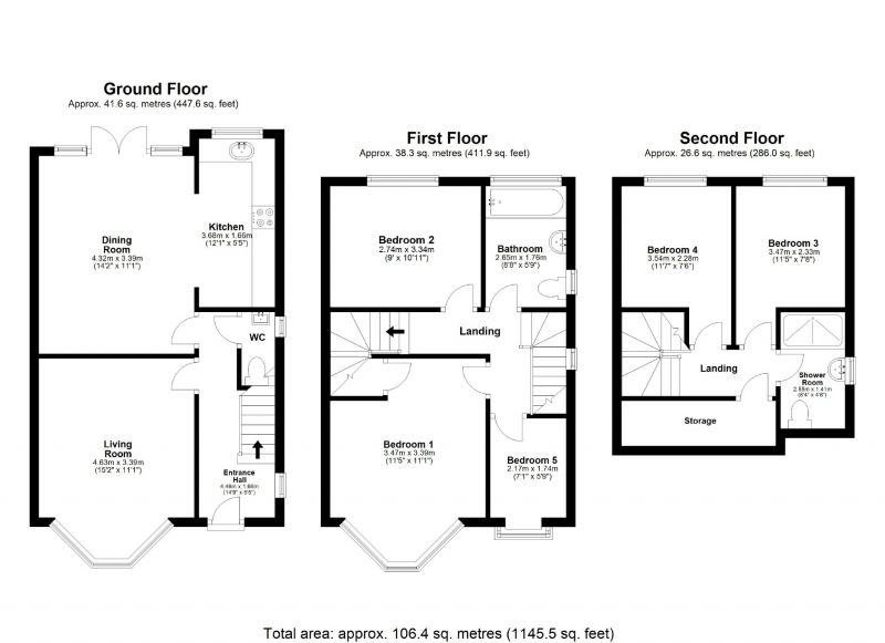Floorplan for Cheadle Old Road, Edgeley, Stockport