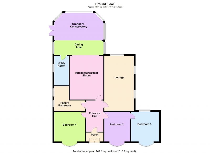 Floorplan for Delamere Close, Hazel Grove, Stockport
