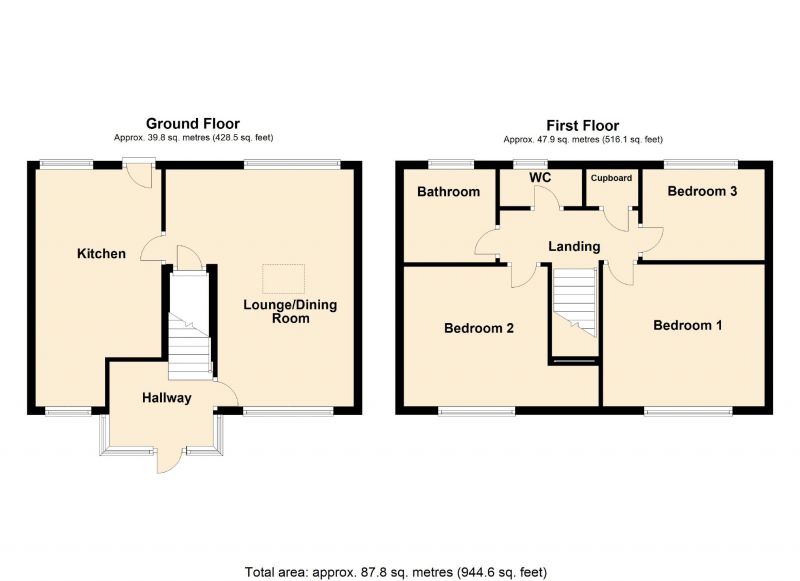 Floorplan for Lincoln Rise, Romiley, Stockport