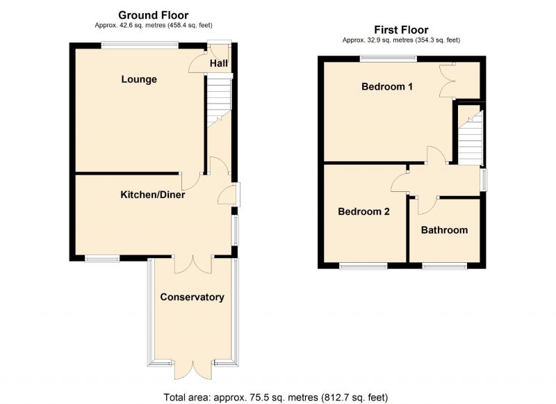 Floorplan for Highfield Avenue, Romiley, Stockport