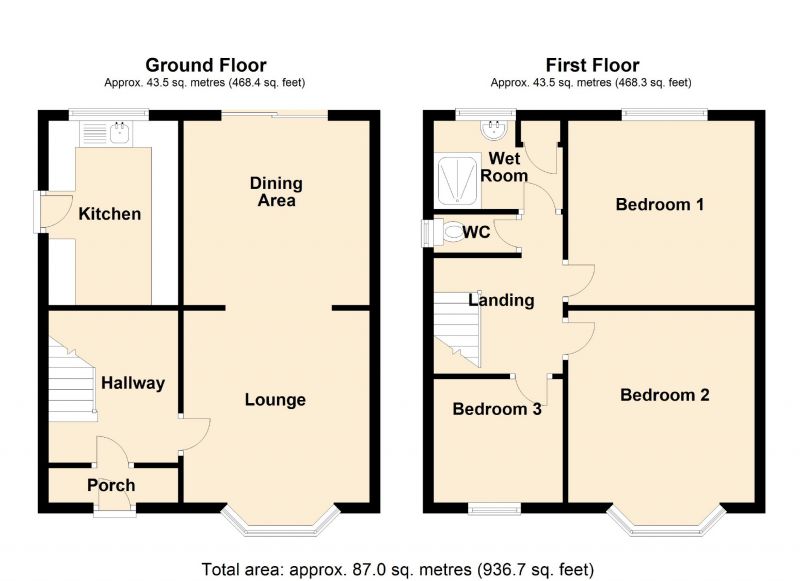 Floorplan for Dene Brow, Denton, Manchester