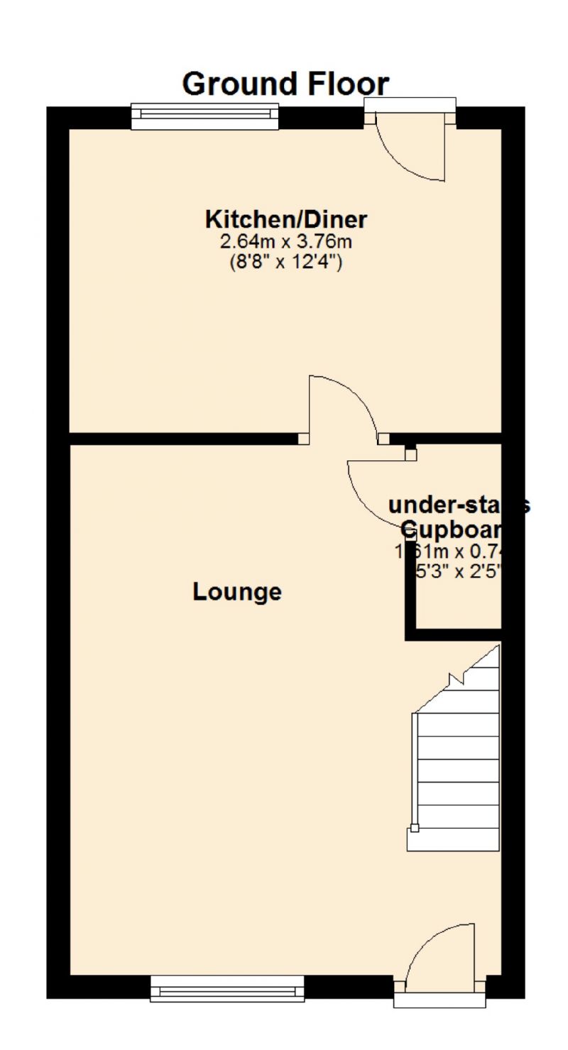 Floorplan for Dob Brook Close, Newton Heath, Manchester
