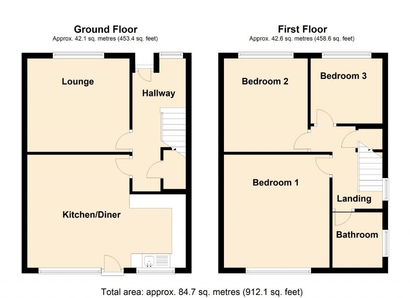 Floorplan for Windsor Grove, Romiley, Stockport