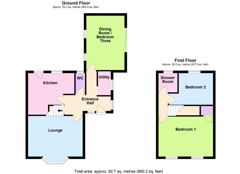 Floorplan for Reevey Avenue, Hazel Grove, Stockport