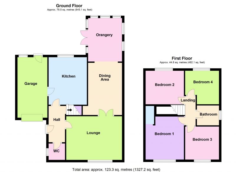 Floorplan for Lanark Close, Hazel Grove, Stockport