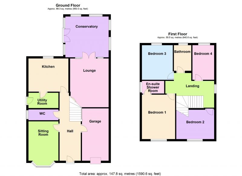Floorplan for Hall Pool Drive, Offerton, Stockport