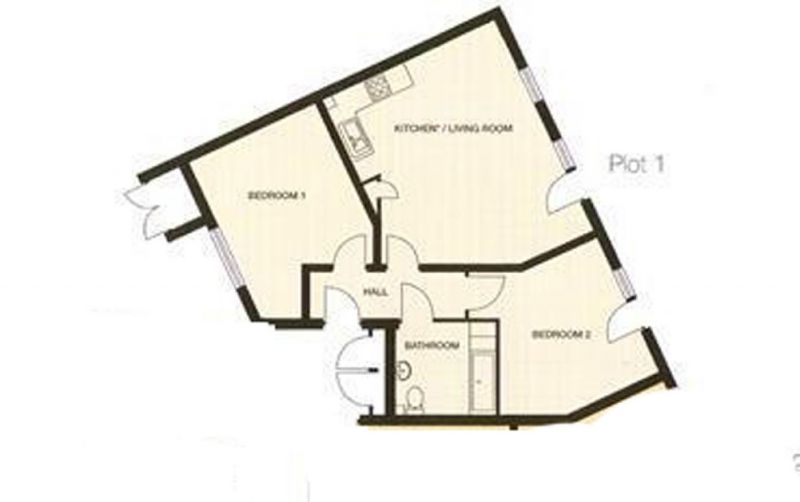 Floorplan for Fairfield Road Flat 1, Openshaw, Greater Manchester
