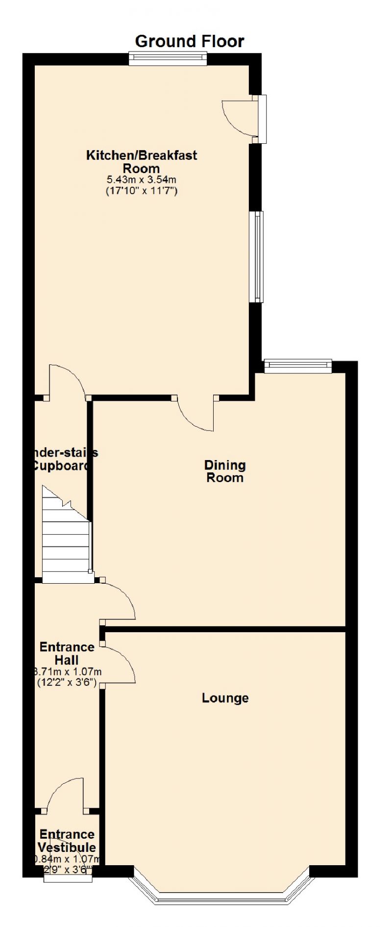 Floorplan for Seymour Road South, Clayton, Manchester