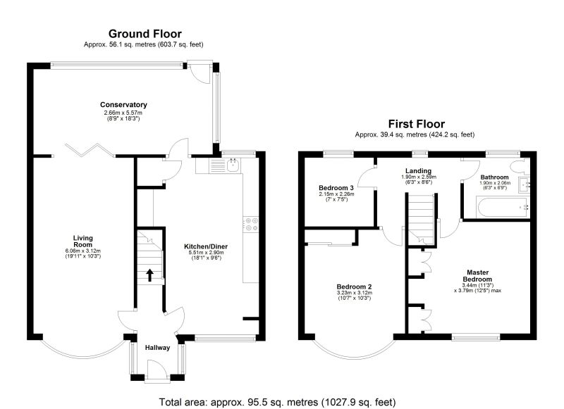 Floorplan for Garners Lane, Davenport, Stockport