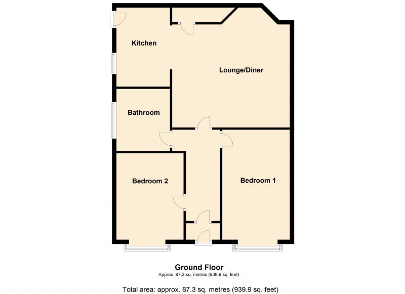 Floorplan for Sunnybank Avenue, Heaton Mersey, Stockport